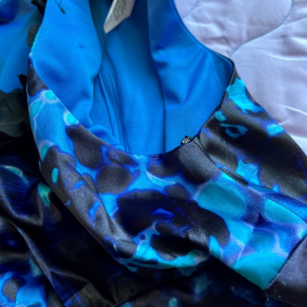 B. Darlin Blue Juniors Cocktail Dress - Picture 8 of 15